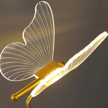 Luxury Butterfly Table Lamp LED Mood Light for Bedroom Living Room and Office Decor