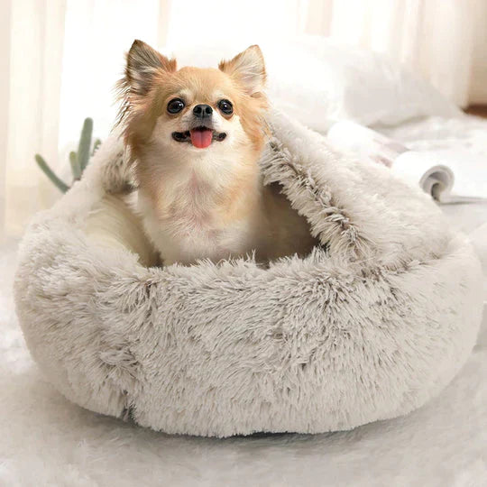 Luxury Calming Dog Bed Soft Plush Supportive Pet Bed