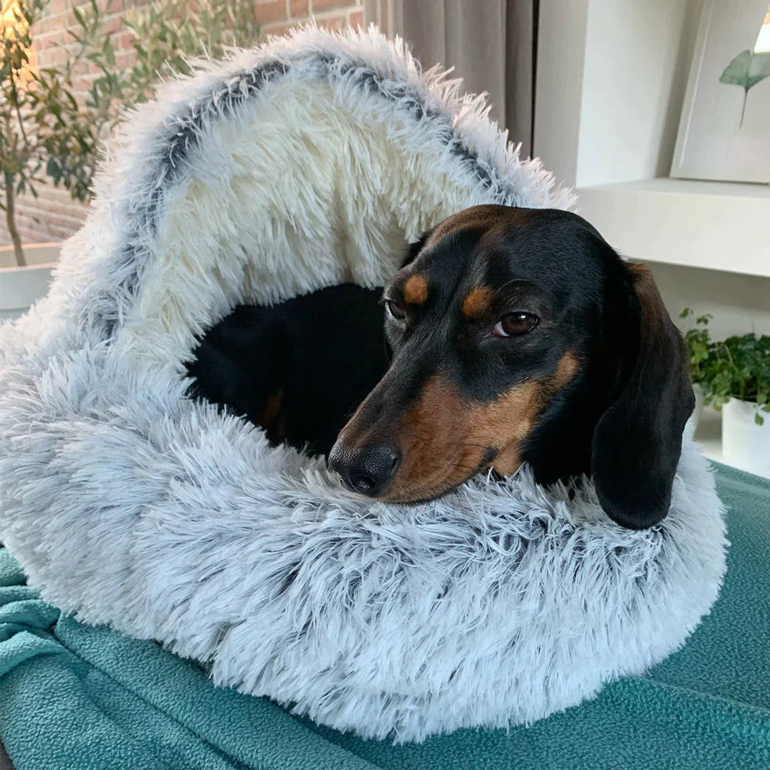 Luxury Calming Dog Bed Soft Plush Supportive Pet Bed
