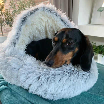 Luxury Calming Dog Bed Soft Plush Supportive Pet Bed