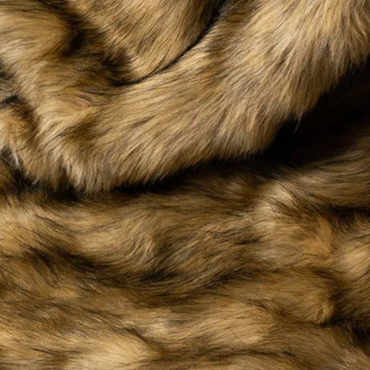 Luxury Faux Fox Fur Throw Blanket with Ultra Soft Plush Feel and Elegant Home Decor Design
