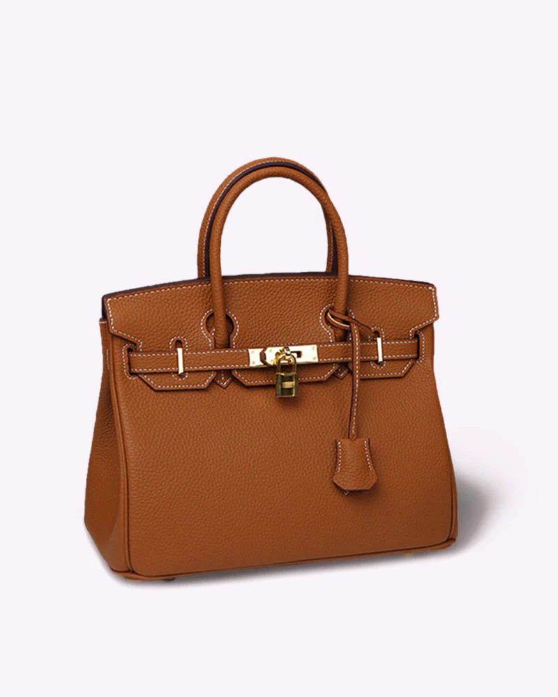 Luxury Leather Women’s Handbag Spacious Tote Bag with Organizer Insert