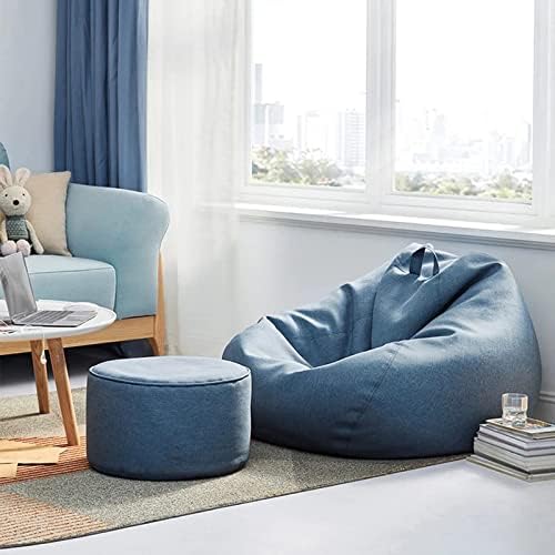 Luxury Linen Bean Bag Cover – Ergonomic Soft Lounge Seating