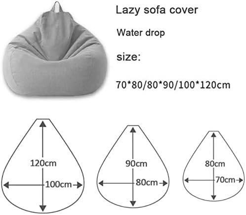 Luxury Linen Bean Bag Cover – Ergonomic Soft Lounge Seating