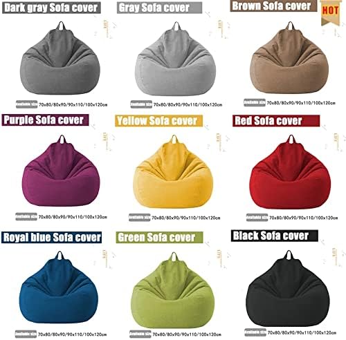 Luxury Linen Bean Bag Cover – Ergonomic Soft Lounge Seating