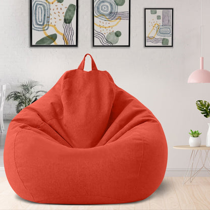 Luxury Linen Bean Bag Cover – Ergonomic Soft Lounge Seating