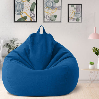 Luxury Linen Bean Bag Cover – Ergonomic Soft Lounge Seating