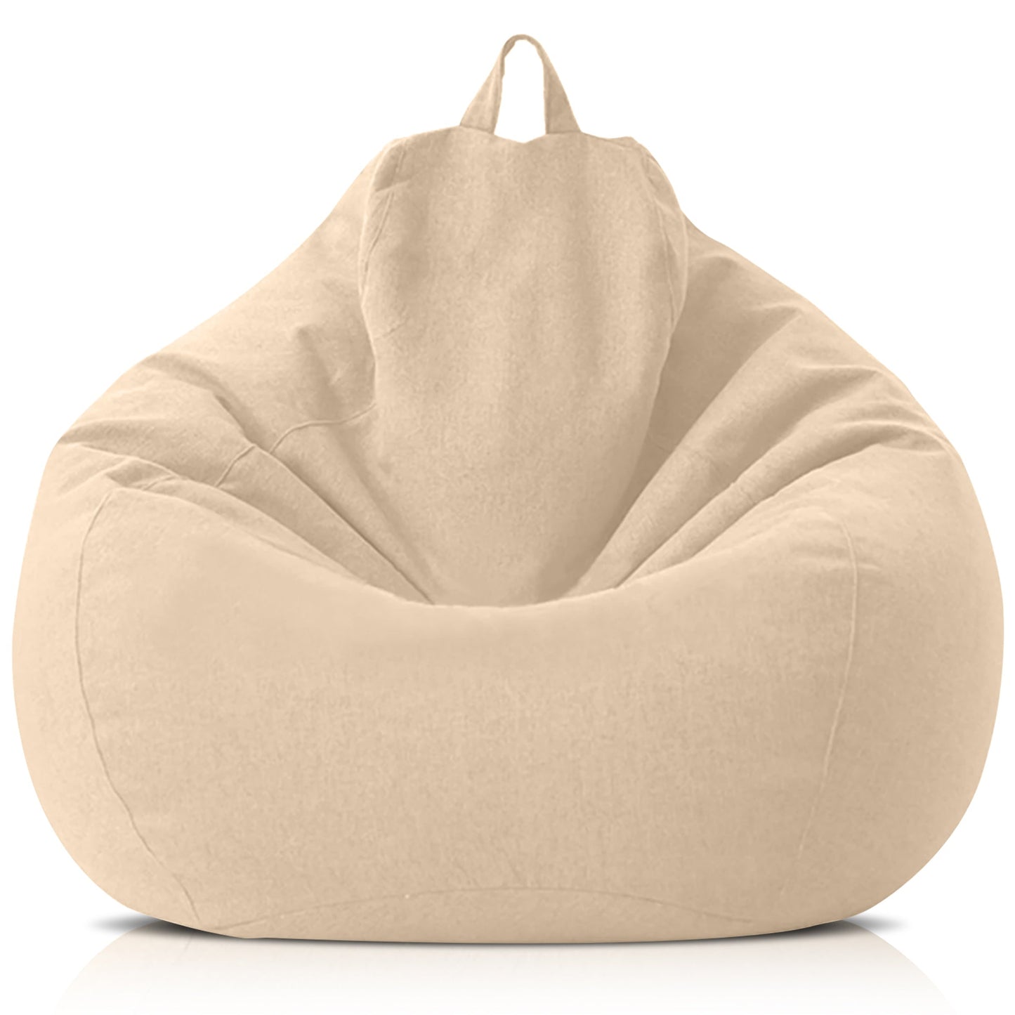 Luxury Linen Bean Bag Cover – Ergonomic Soft Lounge Seating