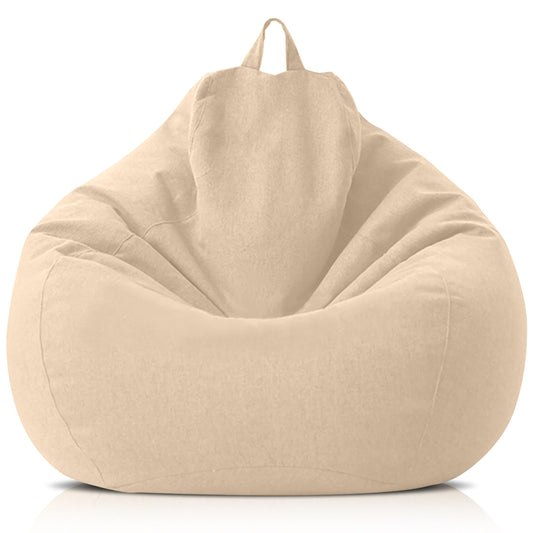 Luxury Linen Bean Bag Cover – Ergonomic Soft Lounge Seating