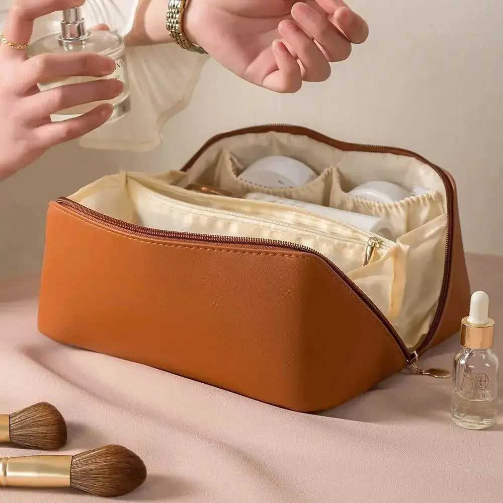 Luxury Makeup and Toiletry Bag Travel Cosmetic Organizer