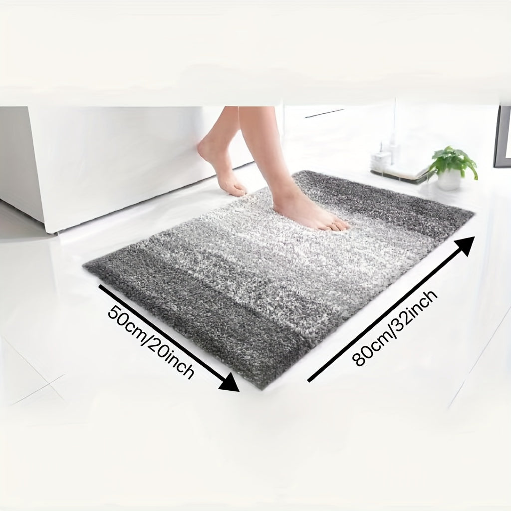 Luxury Microfibre Bath Mat Ultra Soft Non Slip Washable Bathroom Rug