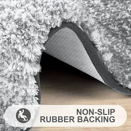 Luxury Microfibre Bath Mat Ultra Soft Non Slip Washable Bathroom Rug
