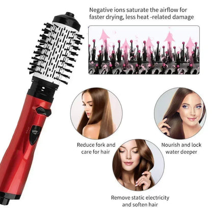 Magic Hair Styler Brush 3 in 1 Hair Dryer Straightener and Curler