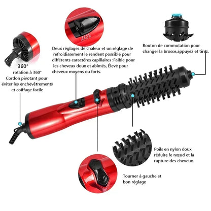 Magic Hair Styler Brush 3 in 1 Hair Dryer Straightener and Curler