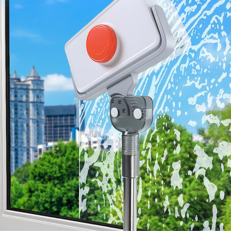 MagnaSweep Dual Sided Magnetic Window Cleaner with Telescopic Handle