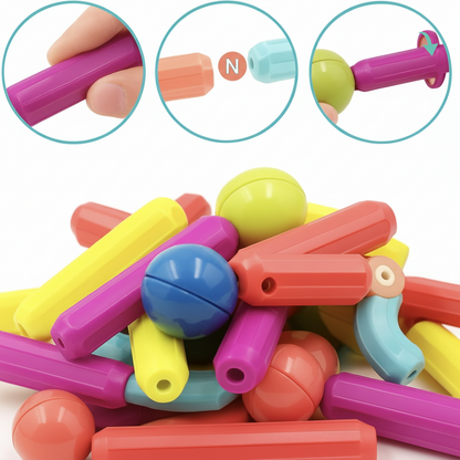 Magnetic Building Blocks STEM Construction Set for Kids