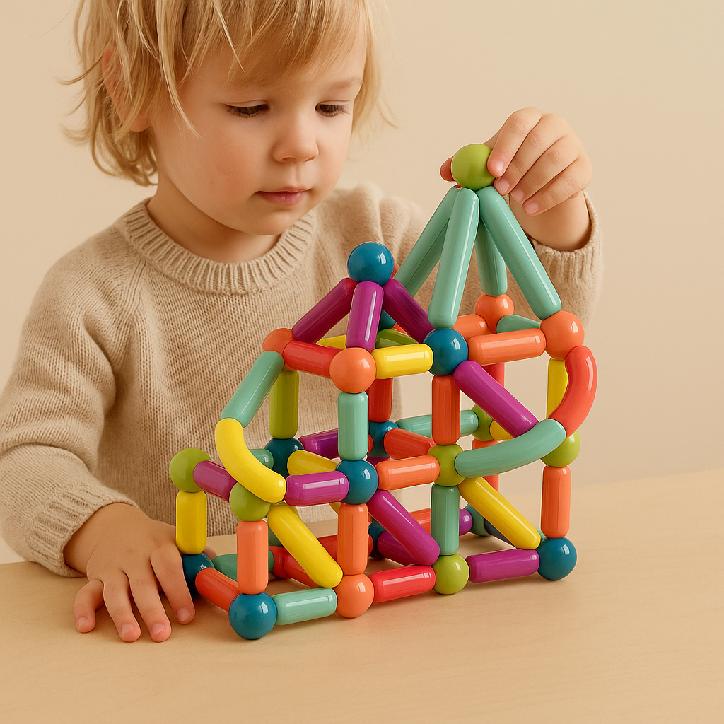 Magnetic Building Blocks STEM Construction Set for Kids