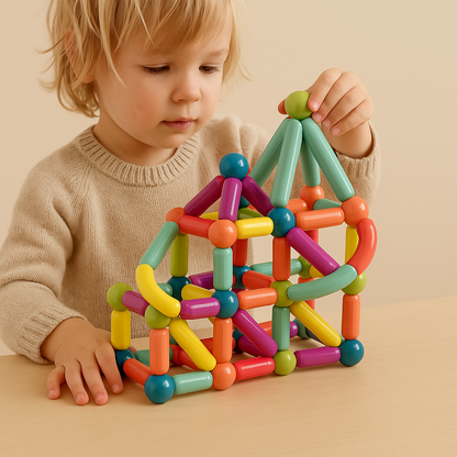 Magnetic Building Blocks STEM Construction Set for Kids