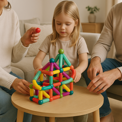 Magnetic Building Blocks STEM Construction Set for Kids
