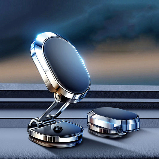 Magnetic Car Phone Holder with 360° Rotation and Adjustable Arm