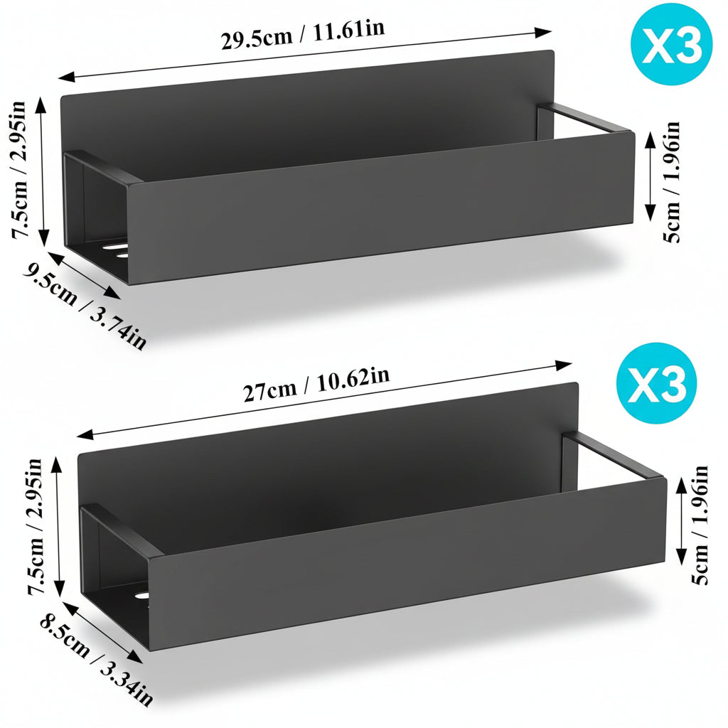 Magnetisch kruidenrek, koelkastorganizer, metalen keukenplank voor opslag