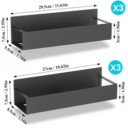 Magnetisch kruidenrek, koelkastorganizer, metalen keukenplank voor opslag