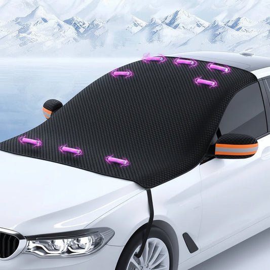 Cubierta magnética para nieve del parabrisas, de tela Oxford, protección del automóvil contra hielo y escarcha