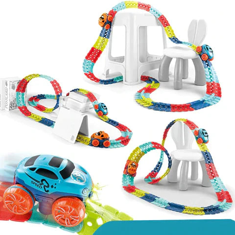 MagniTrack Magnetic Car Track Toy Set for Creative Kids Play