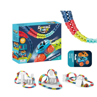 MagniTrack Magnetic Car Track Toy Set for Creative Kids Play
