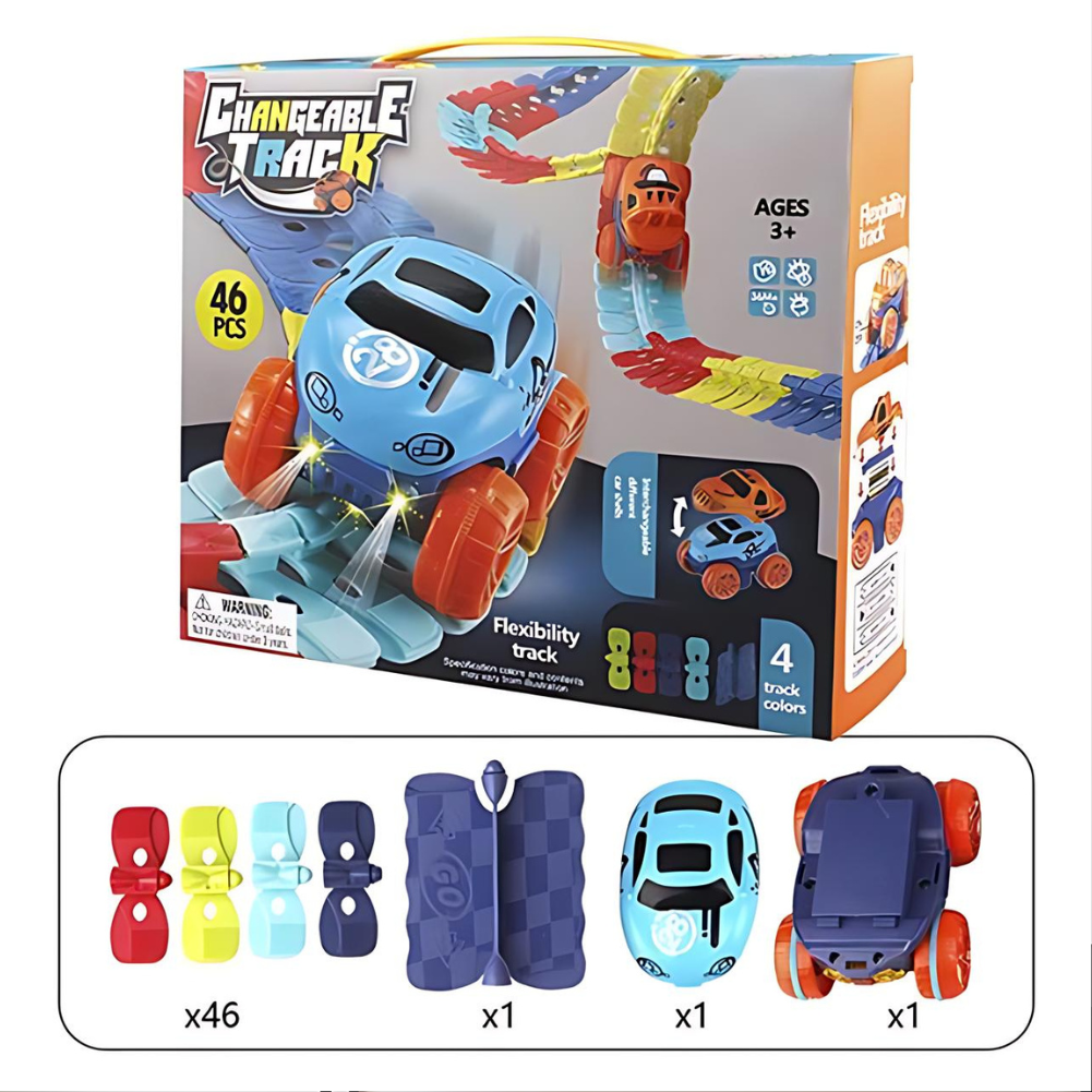 MagniTrack Magnetic Car Track Toy Set for Creative Kids Play