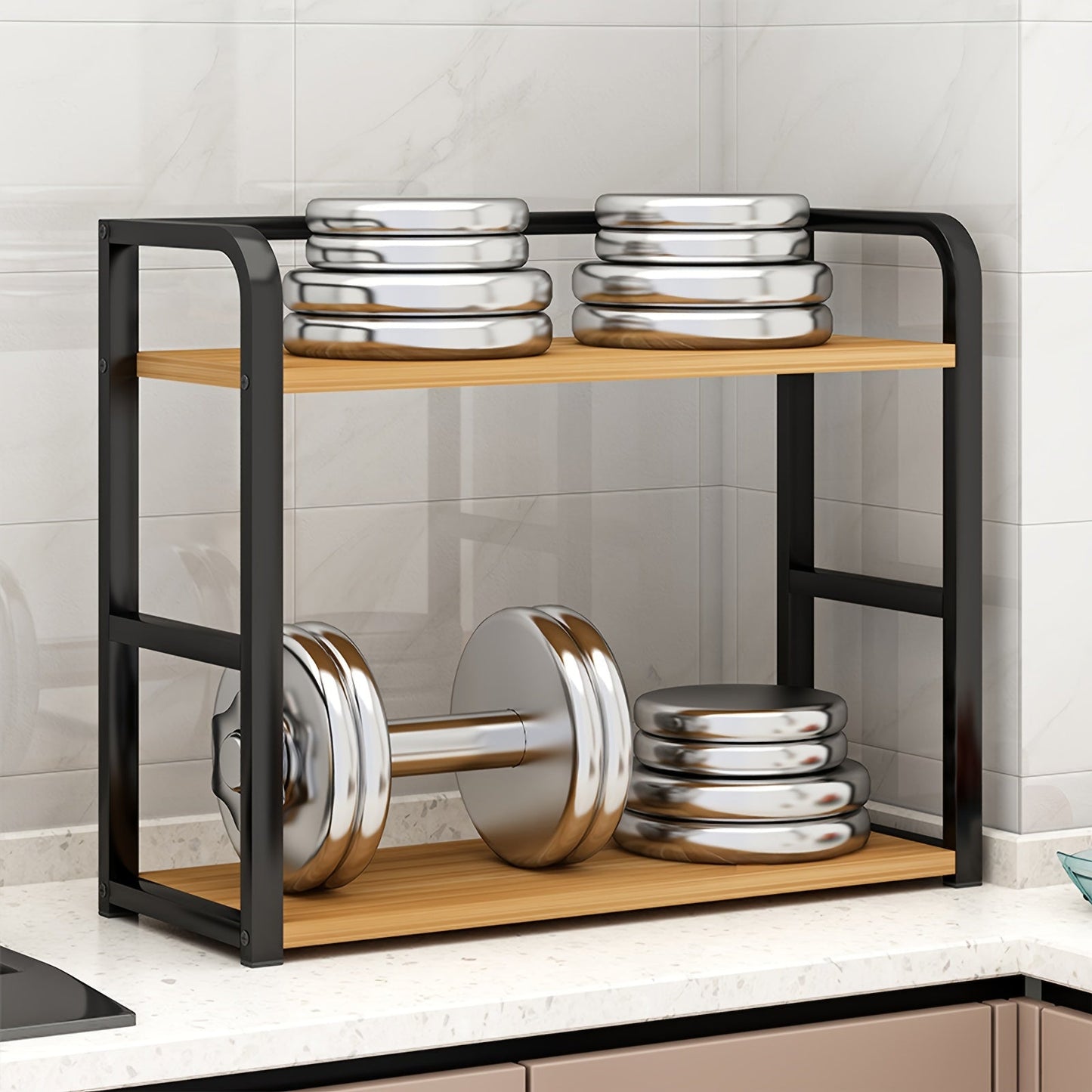 Mara Stainless Steel Kitchen Storage Rack for Spices and Kitchen Essentials