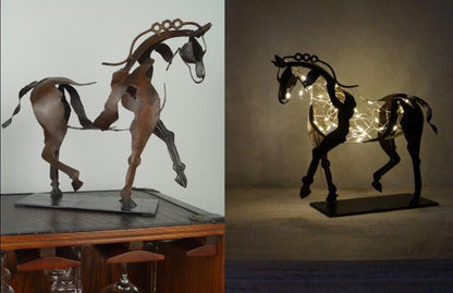 MareMetal Handmade Metal Horse Sculpture Decorative Art Piece