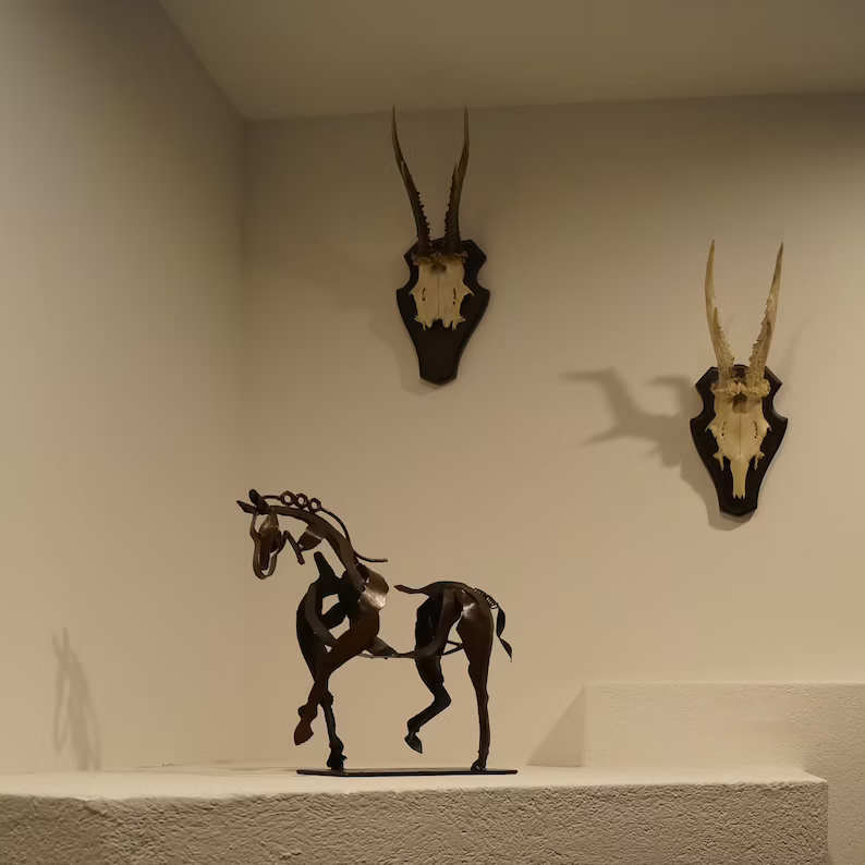 MareMetal Handmade Metal Horse Sculpture Decorative Art Piece