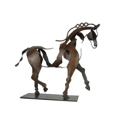 MareMetal Handmade Metal Horse Sculpture Decorative Art Piece