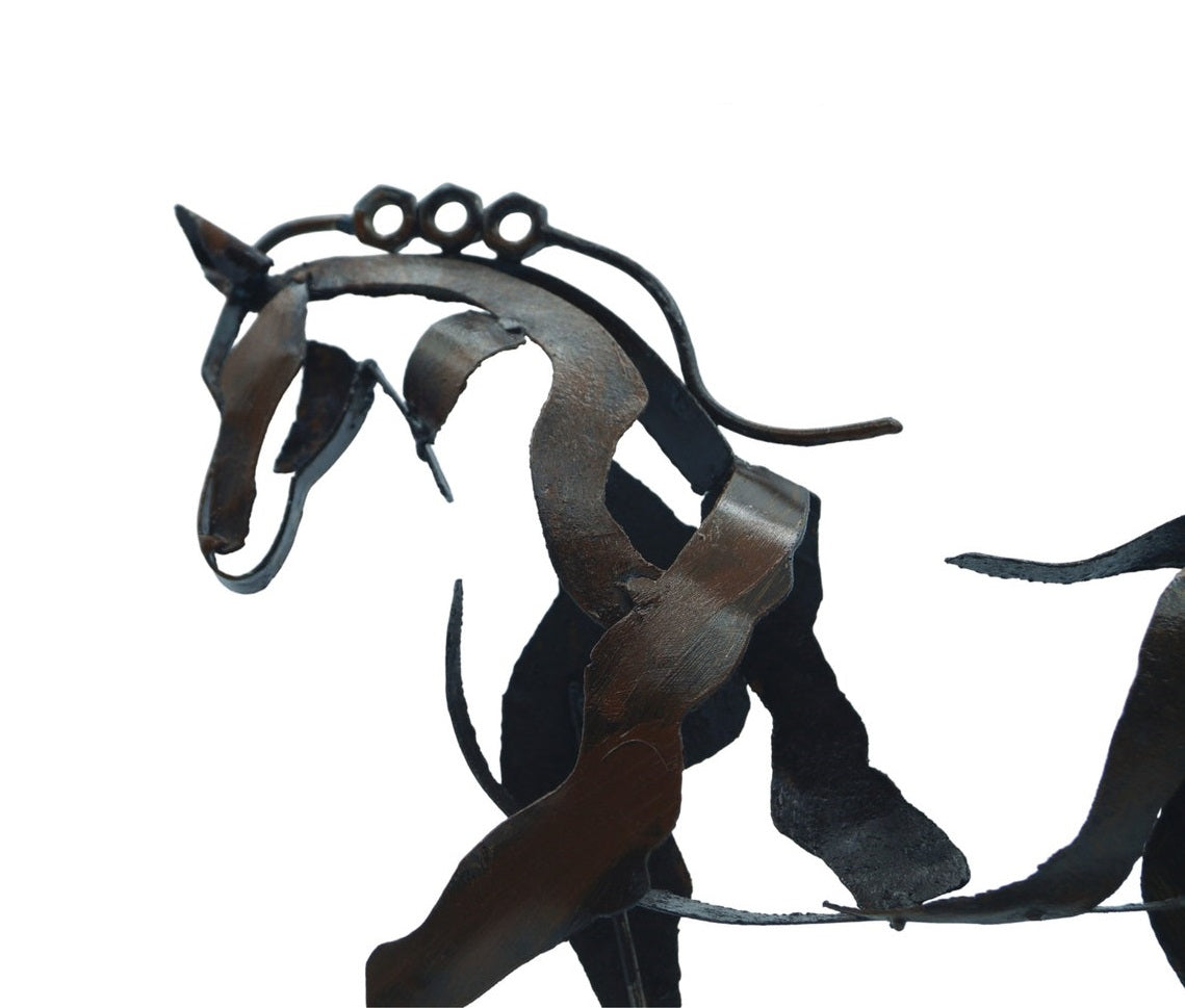 MareMetal Handmade Metal Horse Sculpture Decorative Art Piece