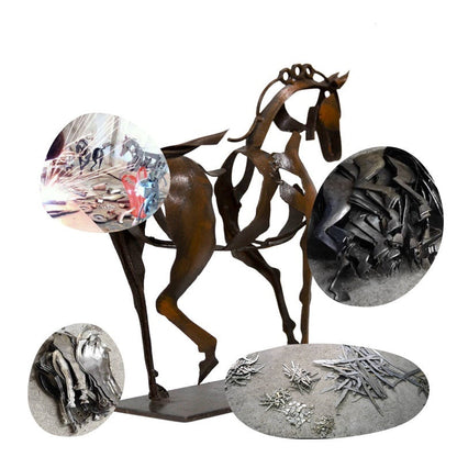 MareMetal Handmade Metal Horse Sculpture Decorative Art Piece