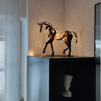 MareMetal Handmade Metal Horse Sculpture Decorative Art Piece