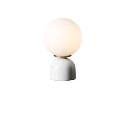 Marnor Marble Table Lamp with Glass Shade Minimalist Ambient Lighting