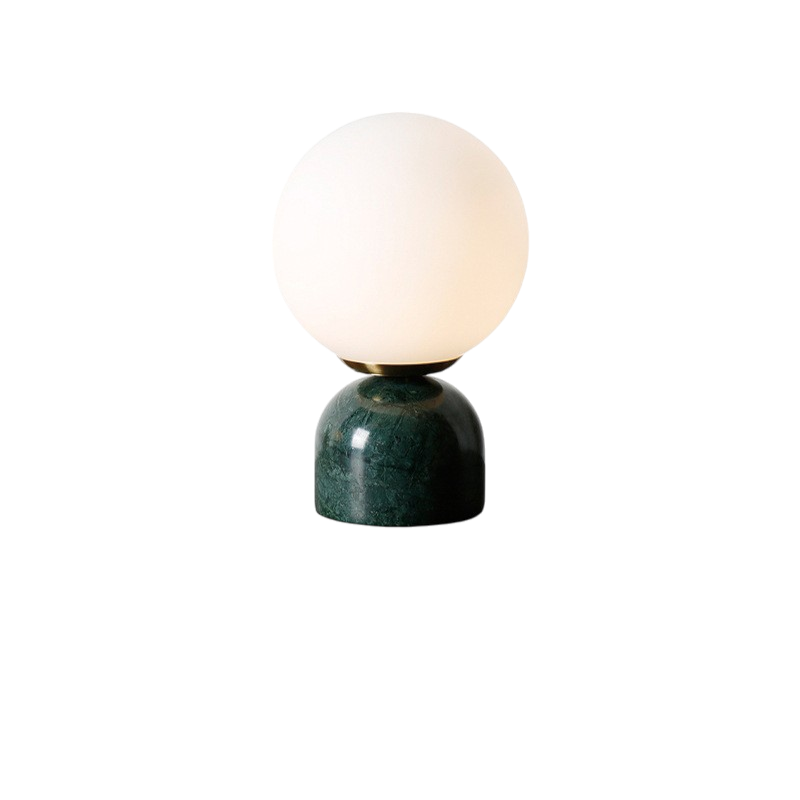 Marnor Marble Table Lamp with Glass Shade Minimalist Ambient Lighting