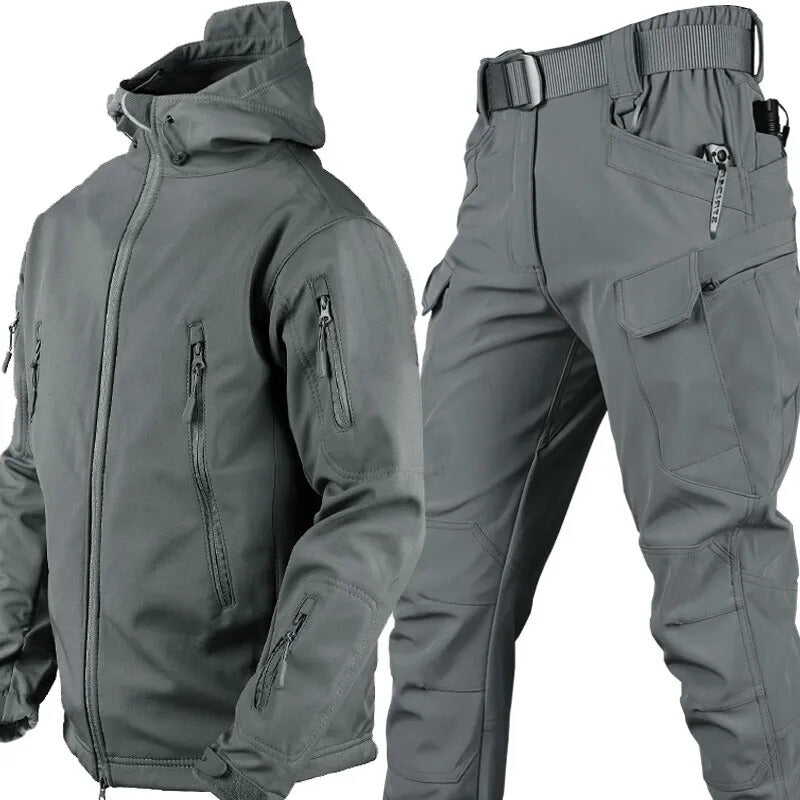 Waterproof Outdoor Set with Fleece Lining and Multiple Pockets