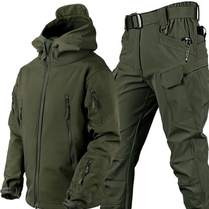 Waterproof Outdoor Set with Fleece Lining and Multiple Pockets