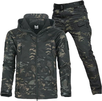 Waterproof Outdoor Set with Fleece Lining and Multiple Pockets