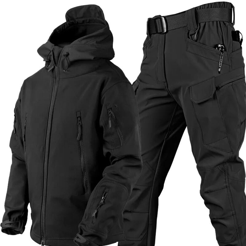 Waterproof Outdoor Set with Fleece Lining and Multiple Pockets