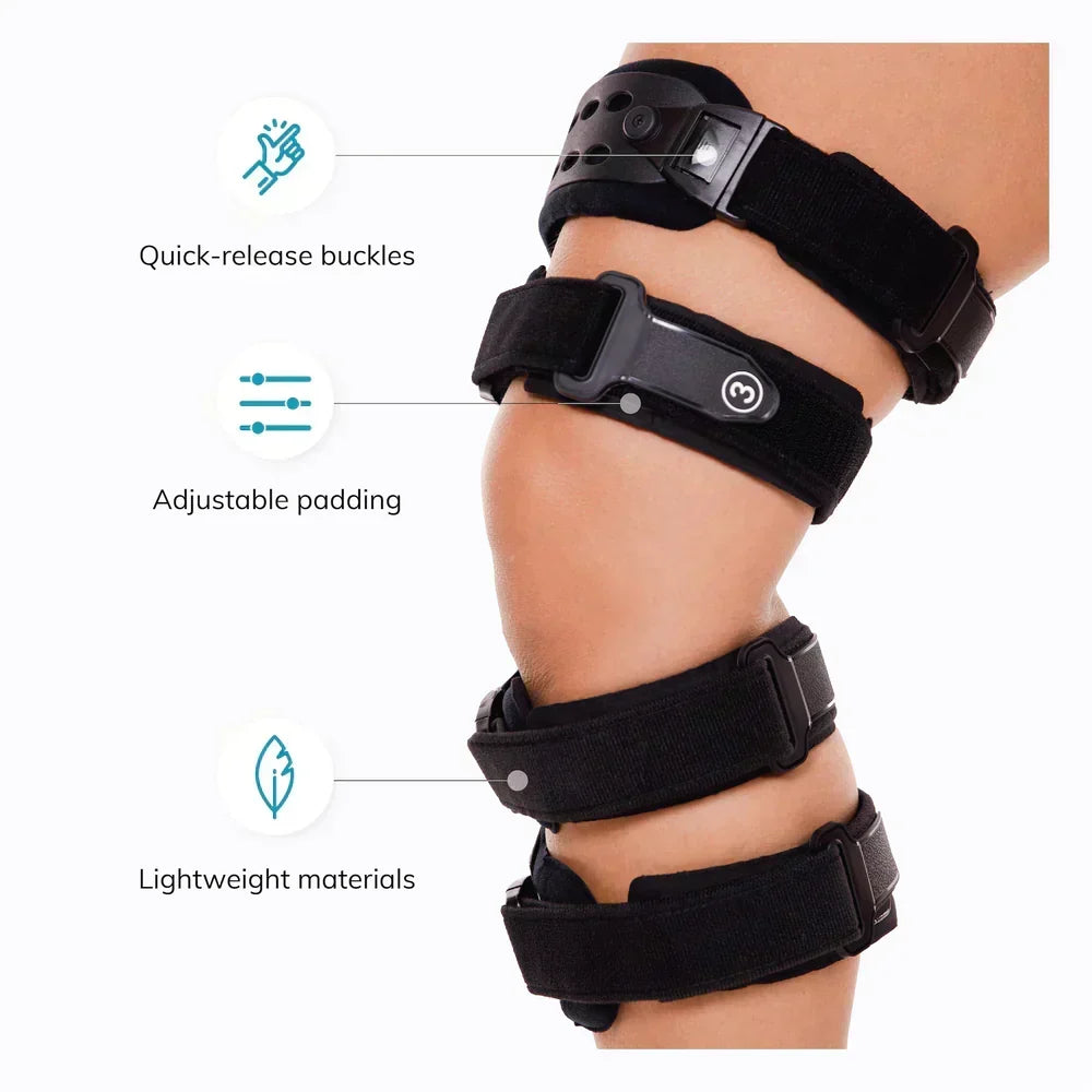 Men's Adjustable Unloader Knee Brace with Hinged Support