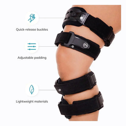 Men's Adjustable Unloader Knee Brace with Hinged Support