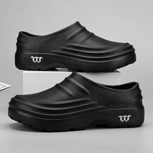 Men’s Anti-Slip Chef Shoes with Oil-Resistant Sole
