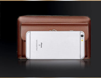 Men’s Leather Clutch Wallet Spacious Organizer Bag