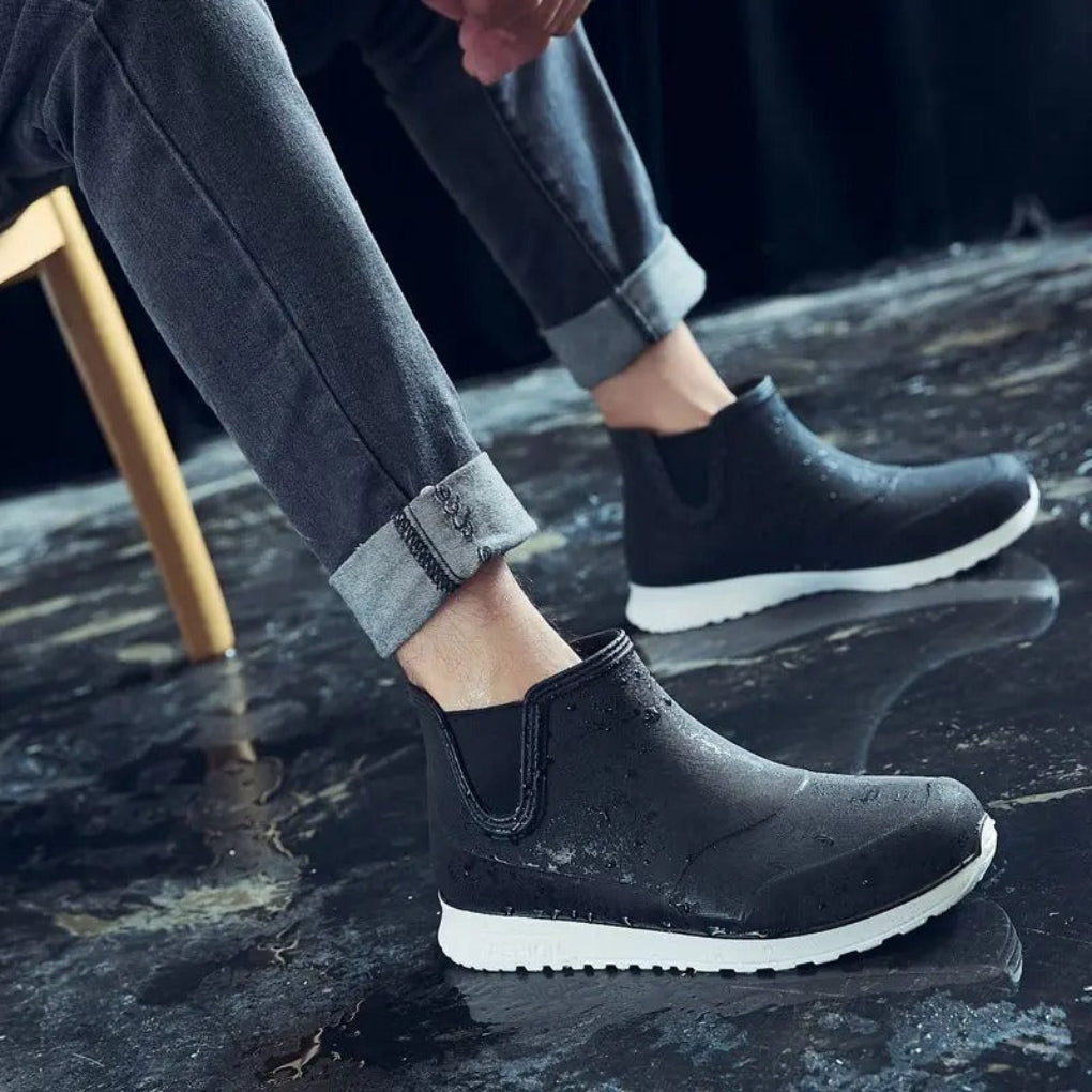 Men's Lightweight Waterproof PVC Rain Boots