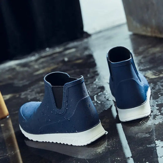 Men's Lightweight Waterproof PVC Rain Boots