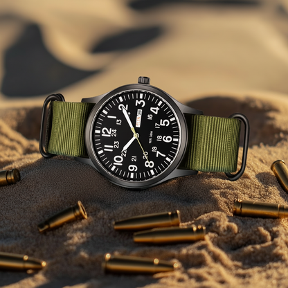 Men's Outdoor Watch with Water-Resistant Stainless Steel Case